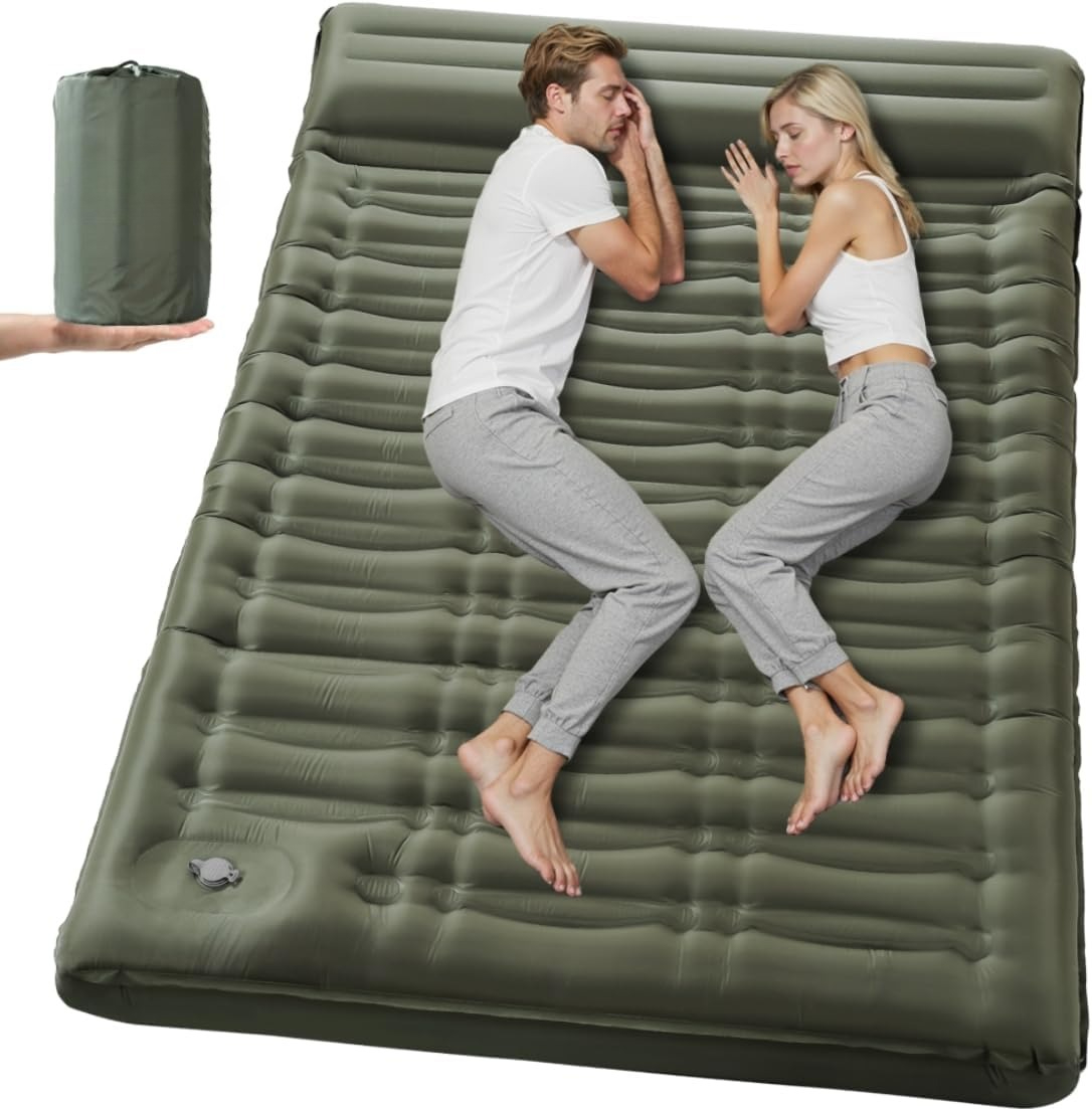 Outdoor Camping Inflatable Tent - 5.5 Inch Full Size Two-Person Ultralight