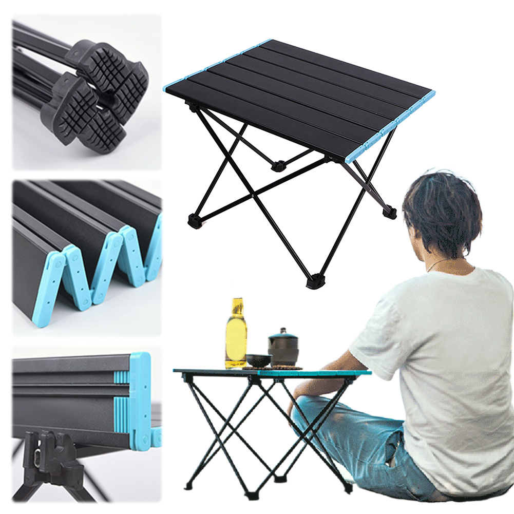 Outdoor Camping Cooking Table - Camping Table Aluminum Alloy Beach Table