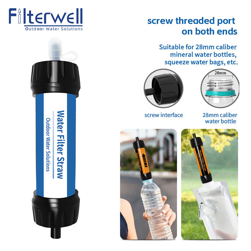 Outdoor Camping Water Filter - Filterwell Camping Filter Water Straw Mini
