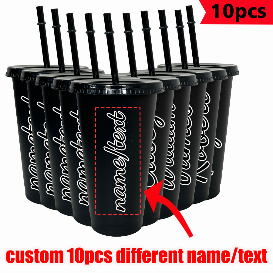 Camp Utensil Set - 10pcs/lot Personalized Photo/text Water Cup, 26oz/780ml