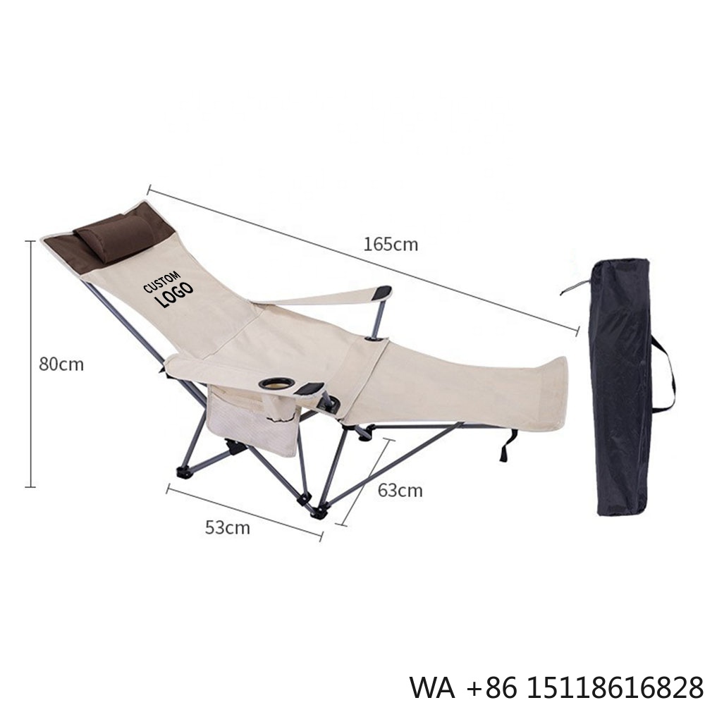 Outdoor Camping Chairs Folding - Portable Folding Reclining Chair Lightweight Adjustable