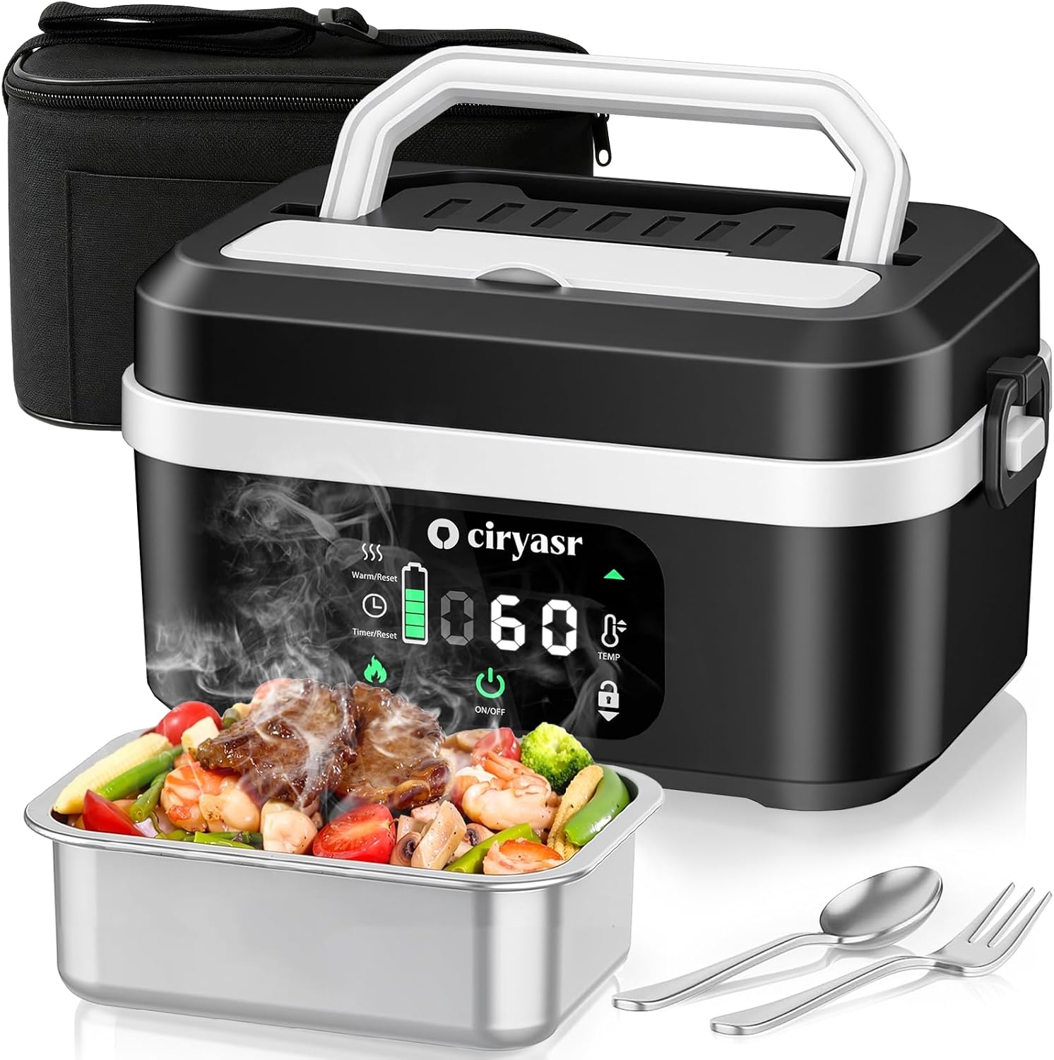 Outdoor Camping Activities - Powerful Electric Lunch Box, 1.35L 20000mAh