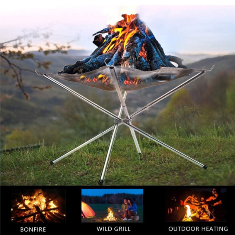 Outdoor Camping Stove Wood - Outdoor BBQ Bonfire Rack Portable Camping
