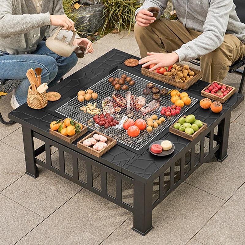 Outdoor Camping Stove Wood - Camping Firewood Stove Square Fire Pits