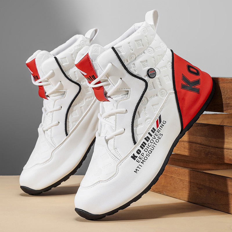 Outdoor Camping Activities - Men's High-Top Boots, Comfortable Lining, Wear-Resistant