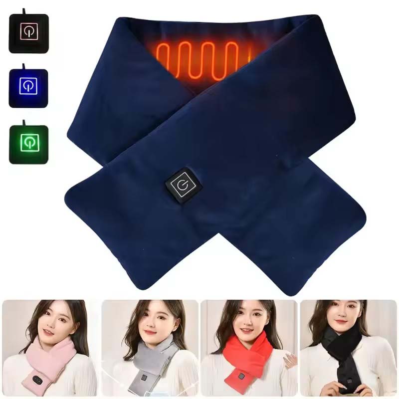 Outdoor Camping In Winter - USB Women Men Heating Scarf Temperature