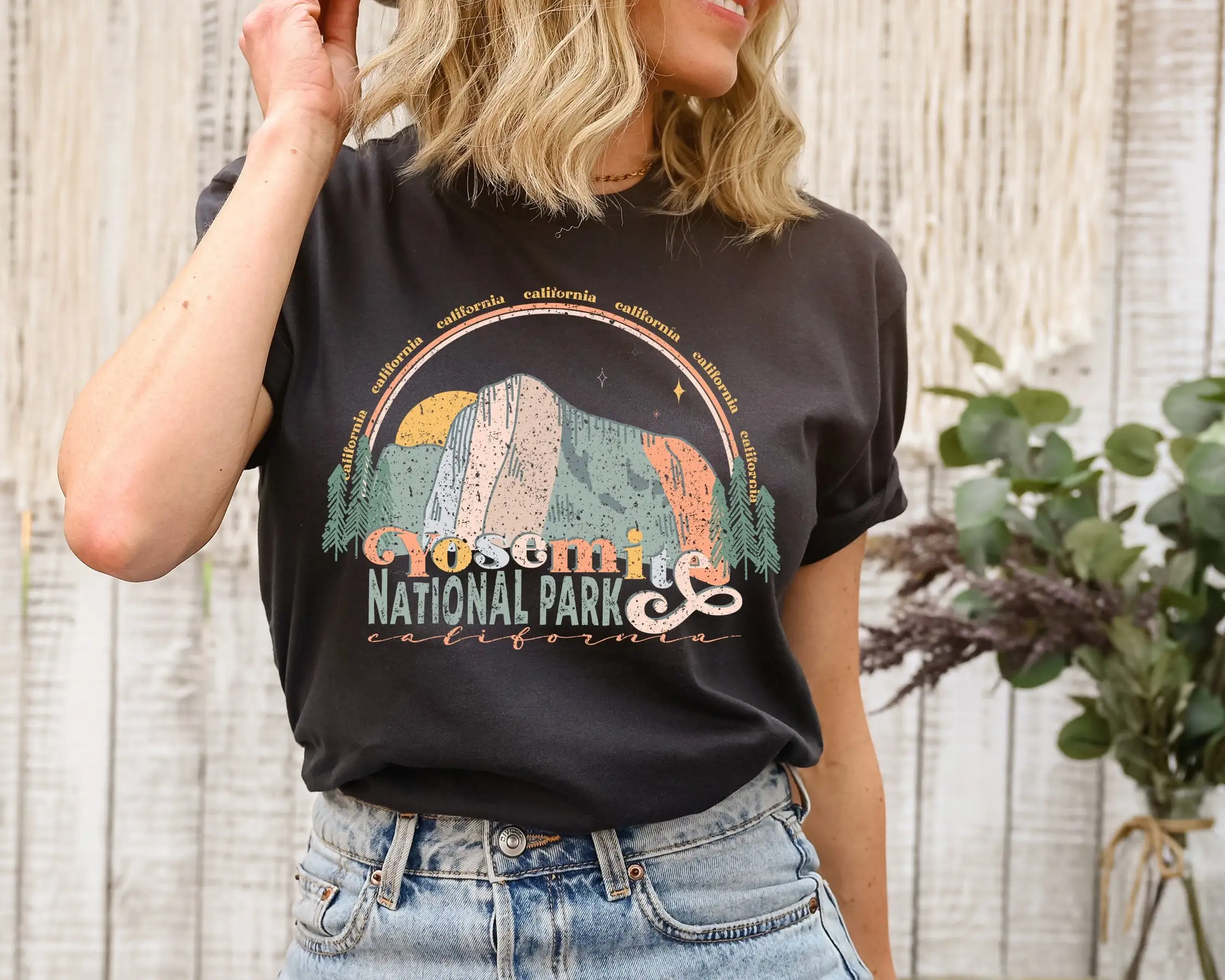 Outdoor Camping Yosemite - Yosemite National Park T Shirt California