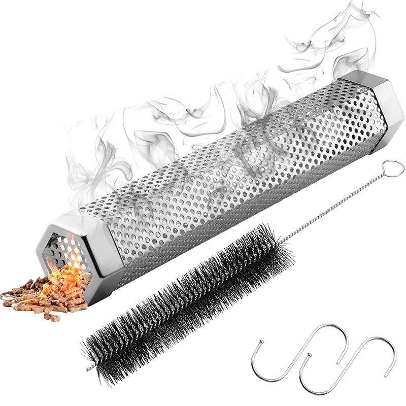 Outdoor Camping Stove Wood - LMETJMA Camping Pellet Smoker Tube Set