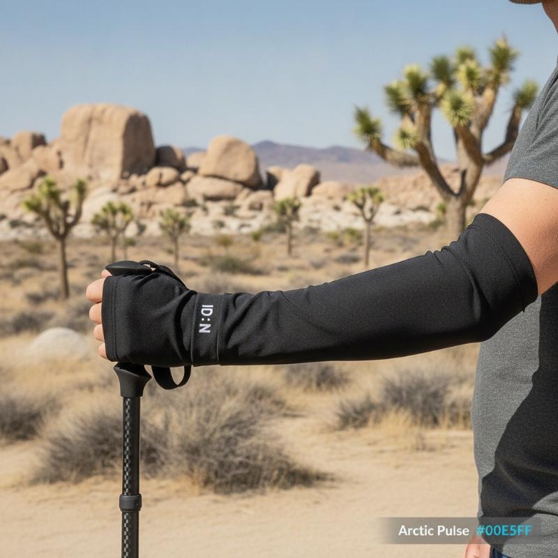 1 Pair Anti-UV Ice Arm Sleeves - Outdoor Camping Activities 评论和价格