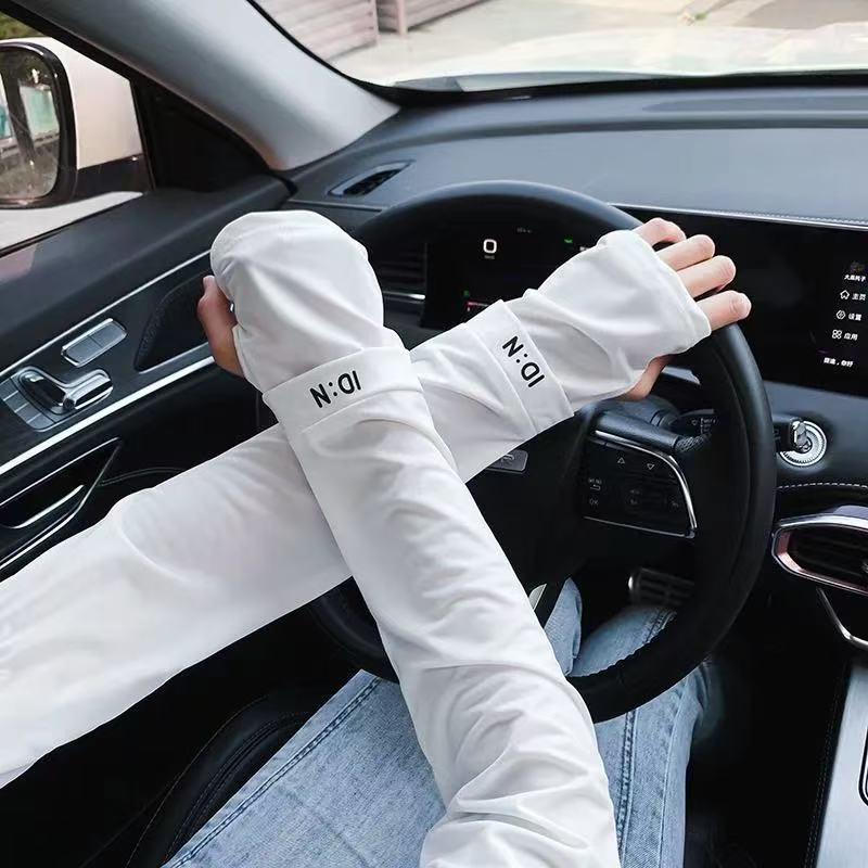 1 Pair Anti-UV Ice Arm Sleeves - Outdoor Camping Activities 评论和价格