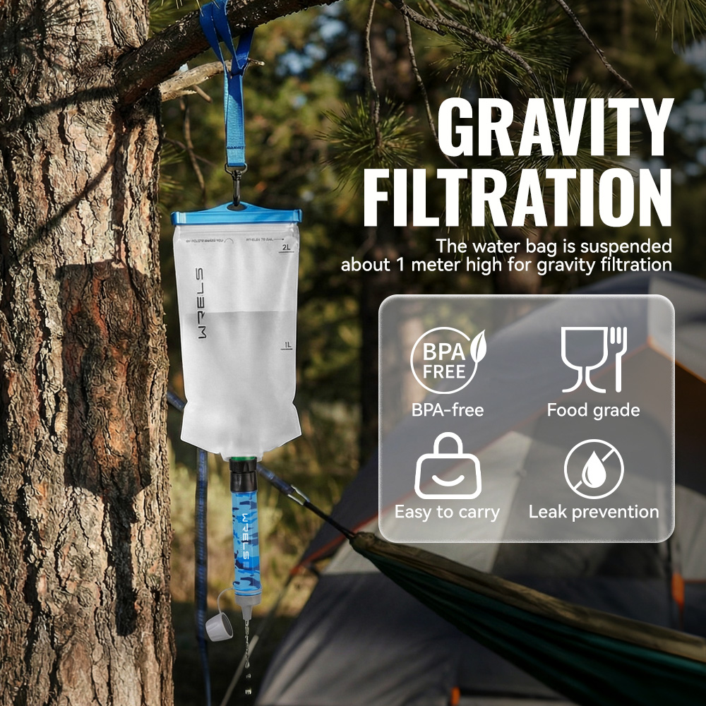 WRELS Outdoor Hiking Mini Camp - Outdoor Camping Water Filter 评论和价格