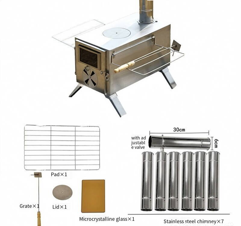 Camping wood stove stainless s - Outdoor Camping Stove Wood 评论和价格