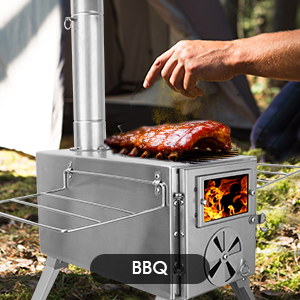 Camping wood stove stainless s - Outdoor Camping Stove Wood 评论和价格