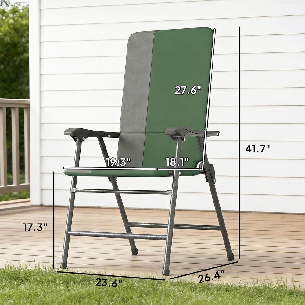 Padded High Back Armrests Outd - Outdoor Camping Decke 评论和价格