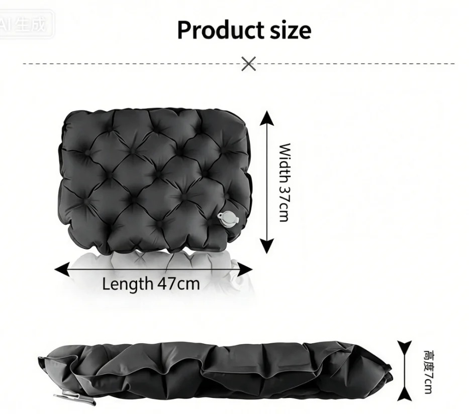 Portable Inflatable Seat Cushi - Outdoor Camping Rug Waterproof 评论和价格