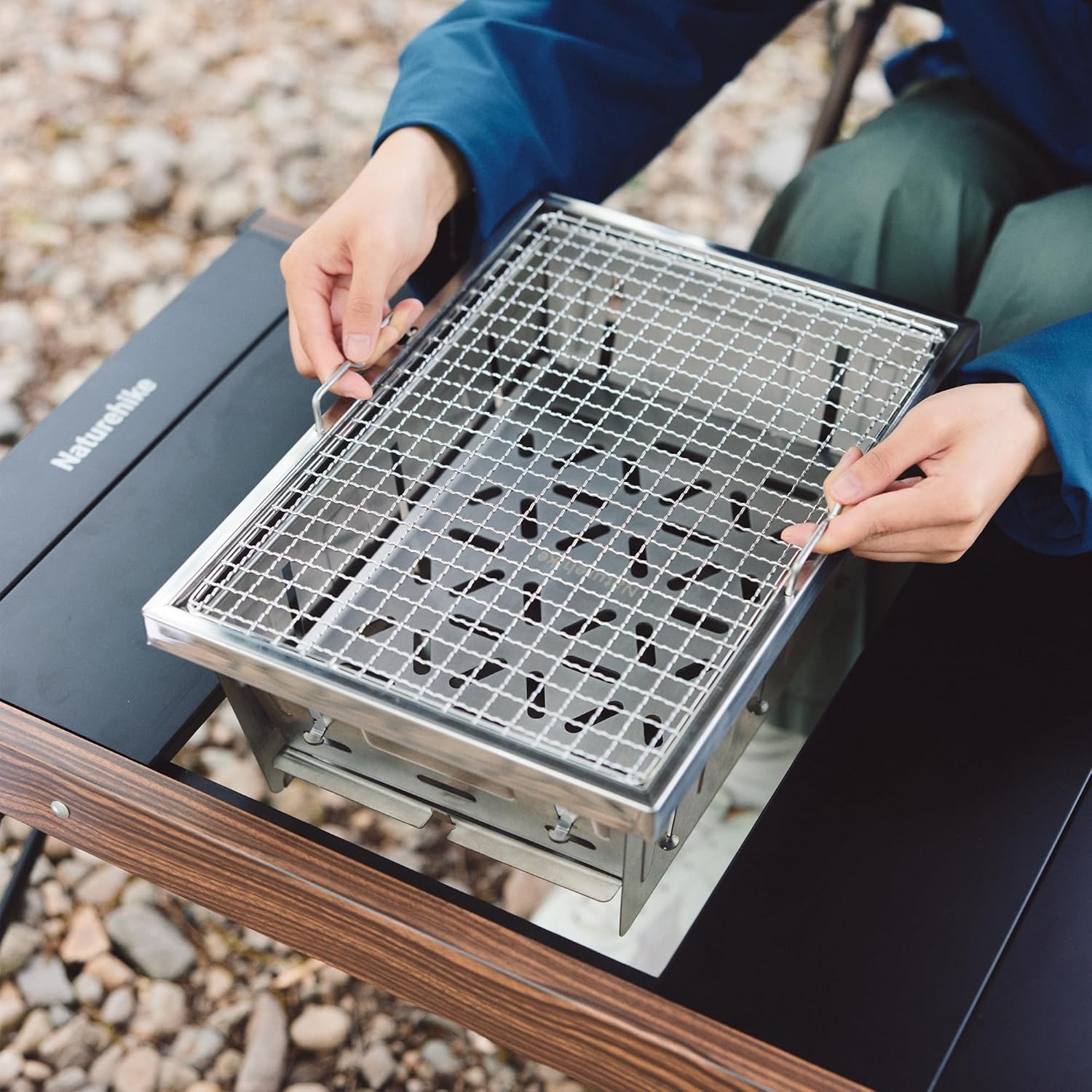 Naturehike Camping Charcoal Gr - Outdoor Camping Cooking Table 评论和价格