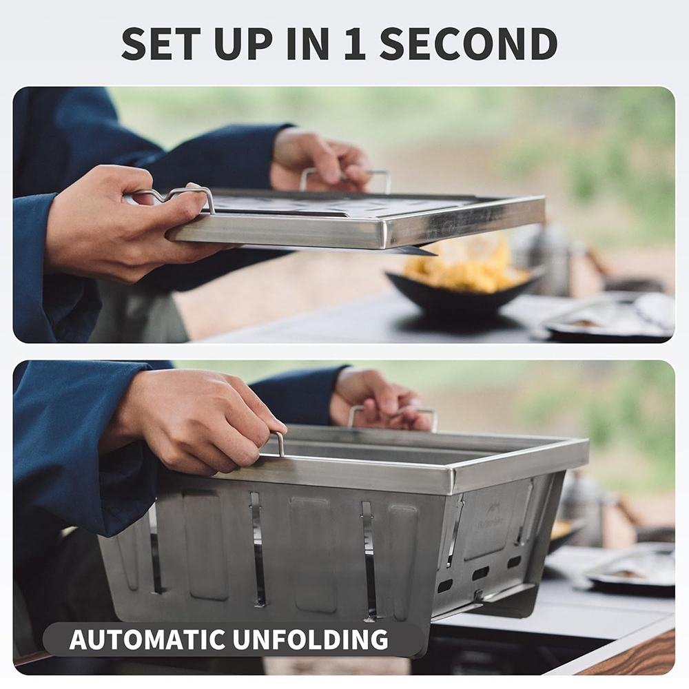 Naturehike Camping Charcoal Gr - Outdoor Camping Cooking Table 评论和价格