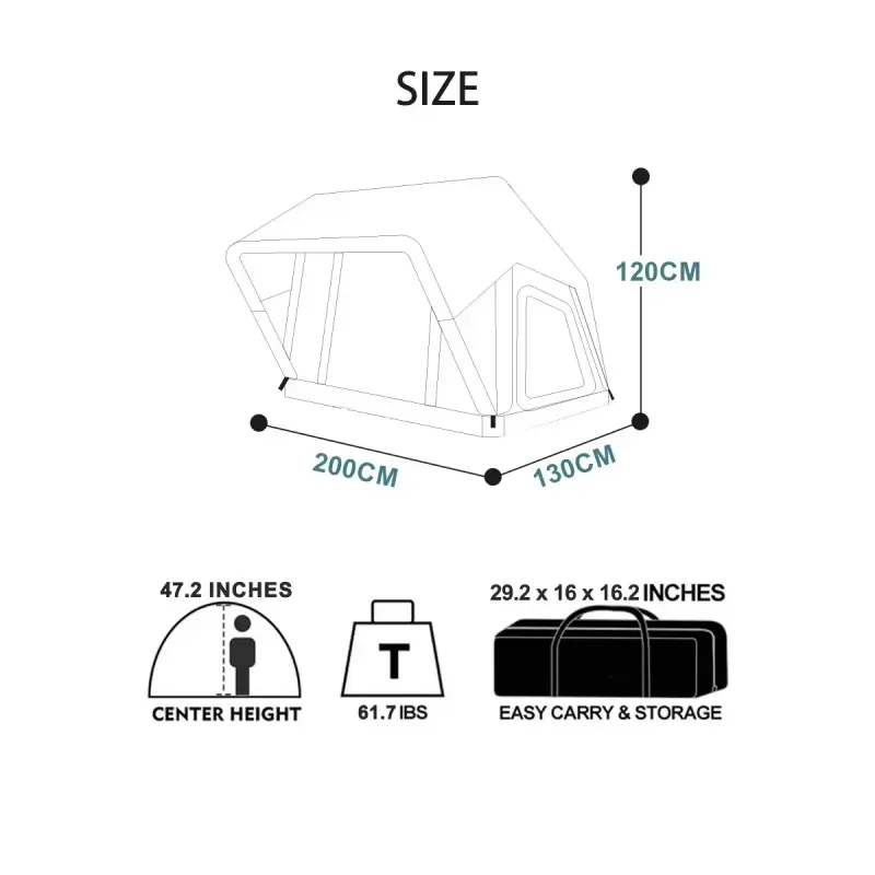 Outdoor Inflatable Roof Tent,  - Outdoor Camping Inflatable Tent 评论和价格