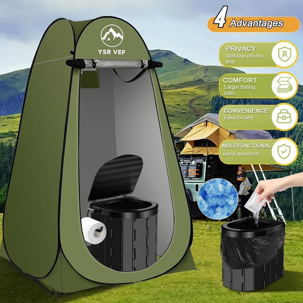Portable Toilet Kit, Camping T - Outdoor In Camping 评论和价格