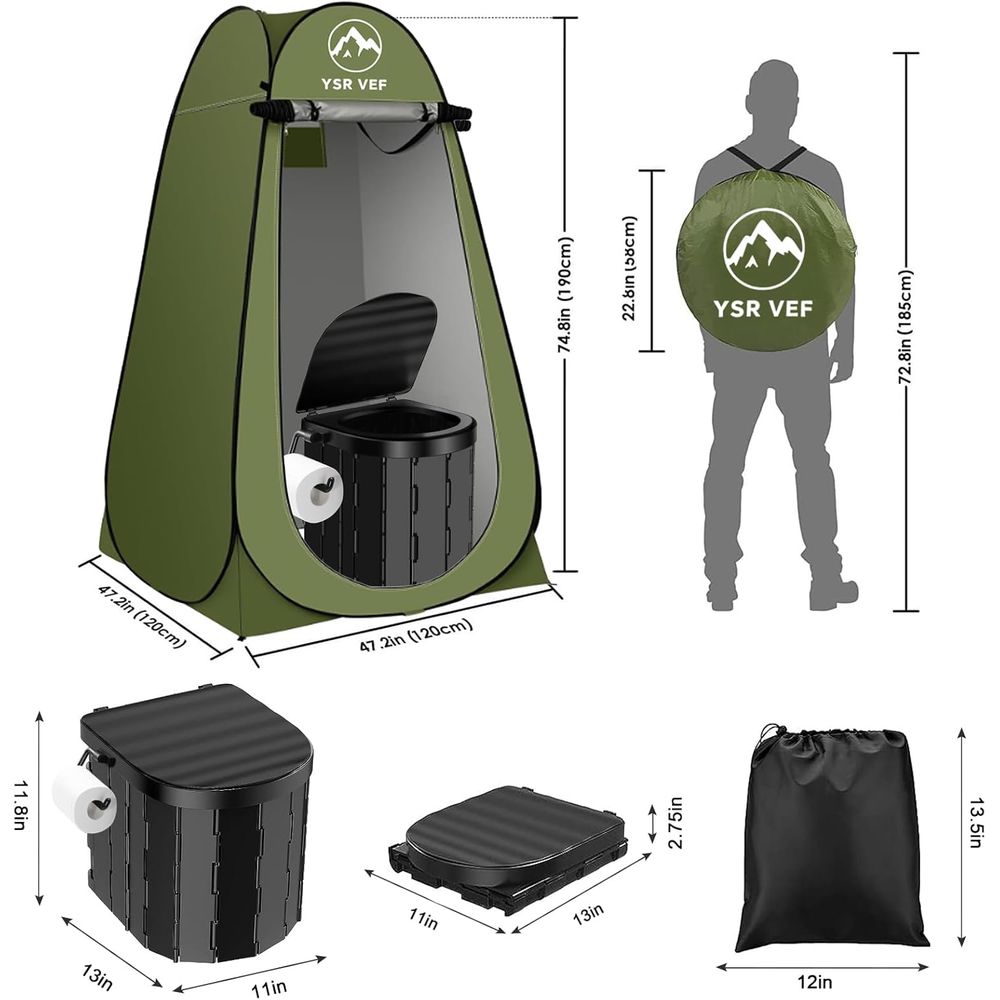 Portable Toilet Kit, Camping T - Outdoor In Camping 评论和价格