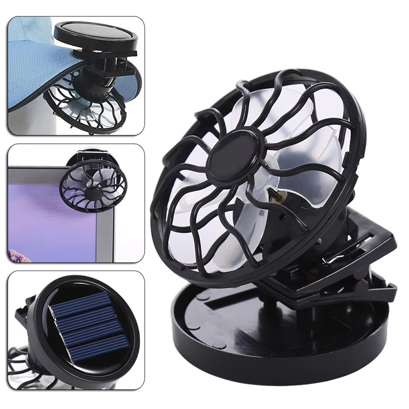 Portable Mini Solar Clip Fan S - Outdoor Camping Hat 评论和价格