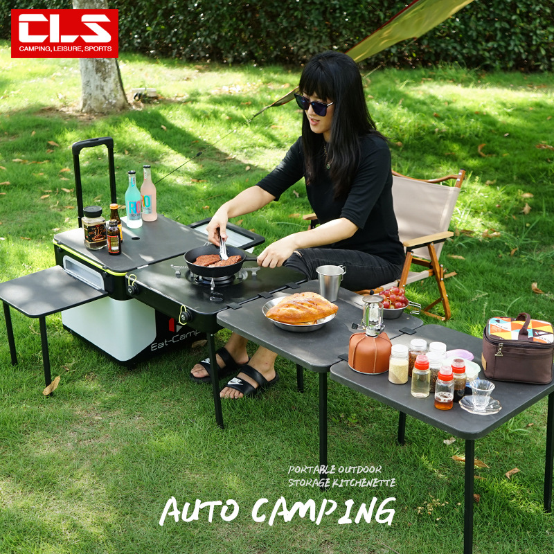Portable Mobile Camping Kitche - Outdoor Camping Cooking Table 评论和价格