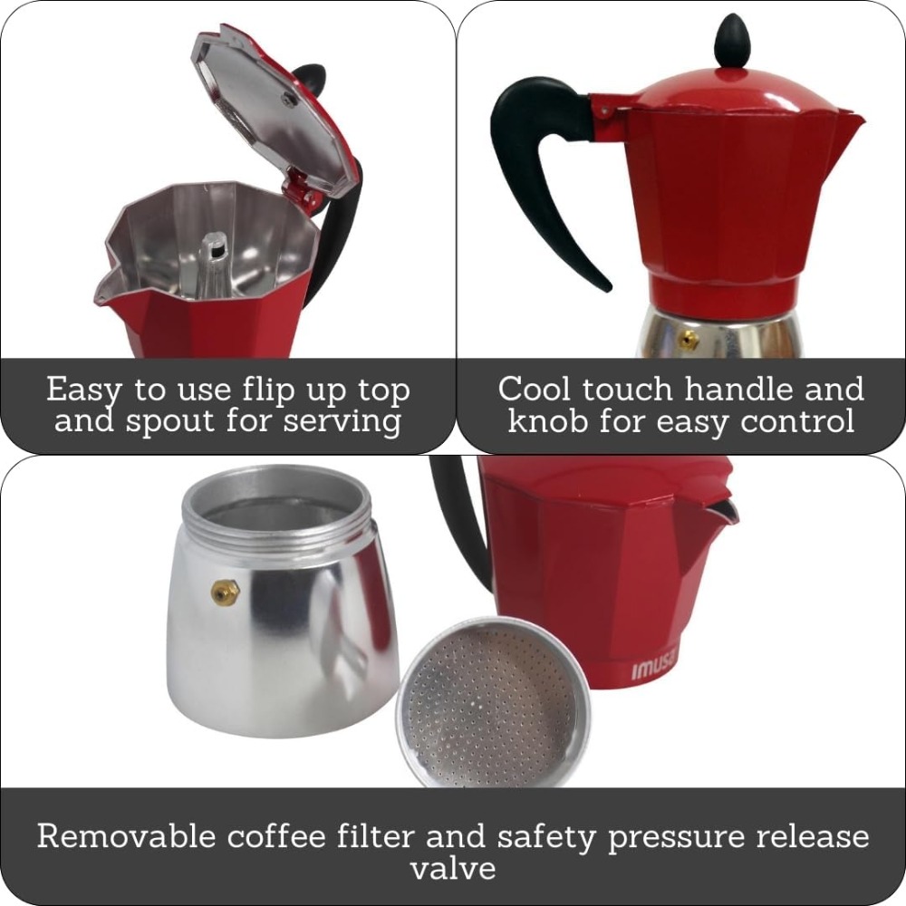 Stovetop Espresso Maker 3 Cup  - Camp Percolator Coffee 评论和价格