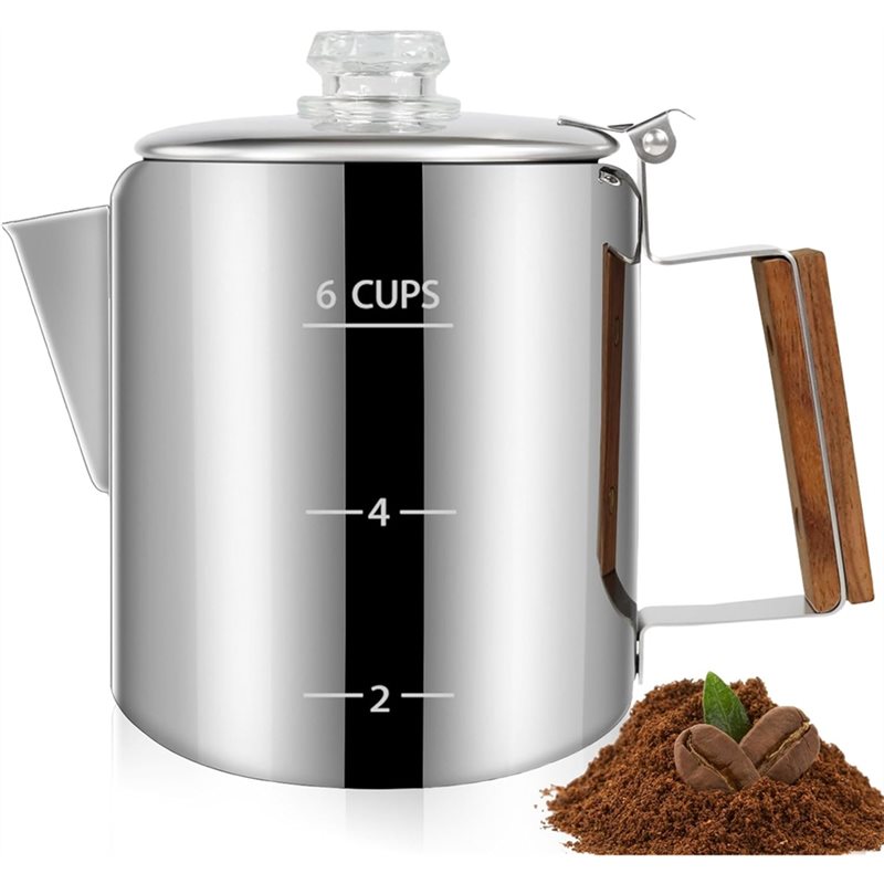 NOCM Coffee Pot 6 Cup Percolat - Camp Percolator Coffee 评论和价格