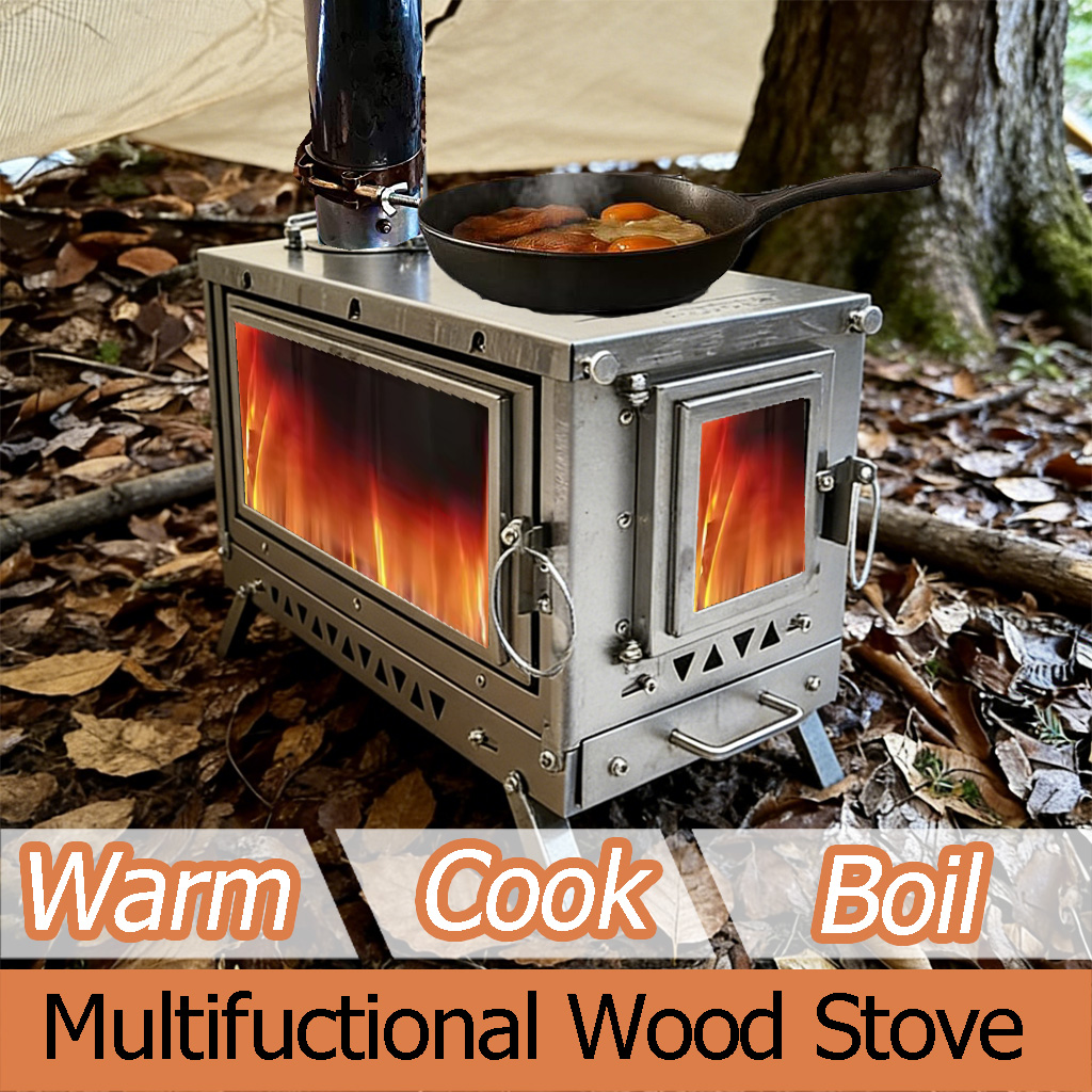 DANCHEL T3 Titanium Tent Stove - Outdoor Camping Stove Wood 评论和价格