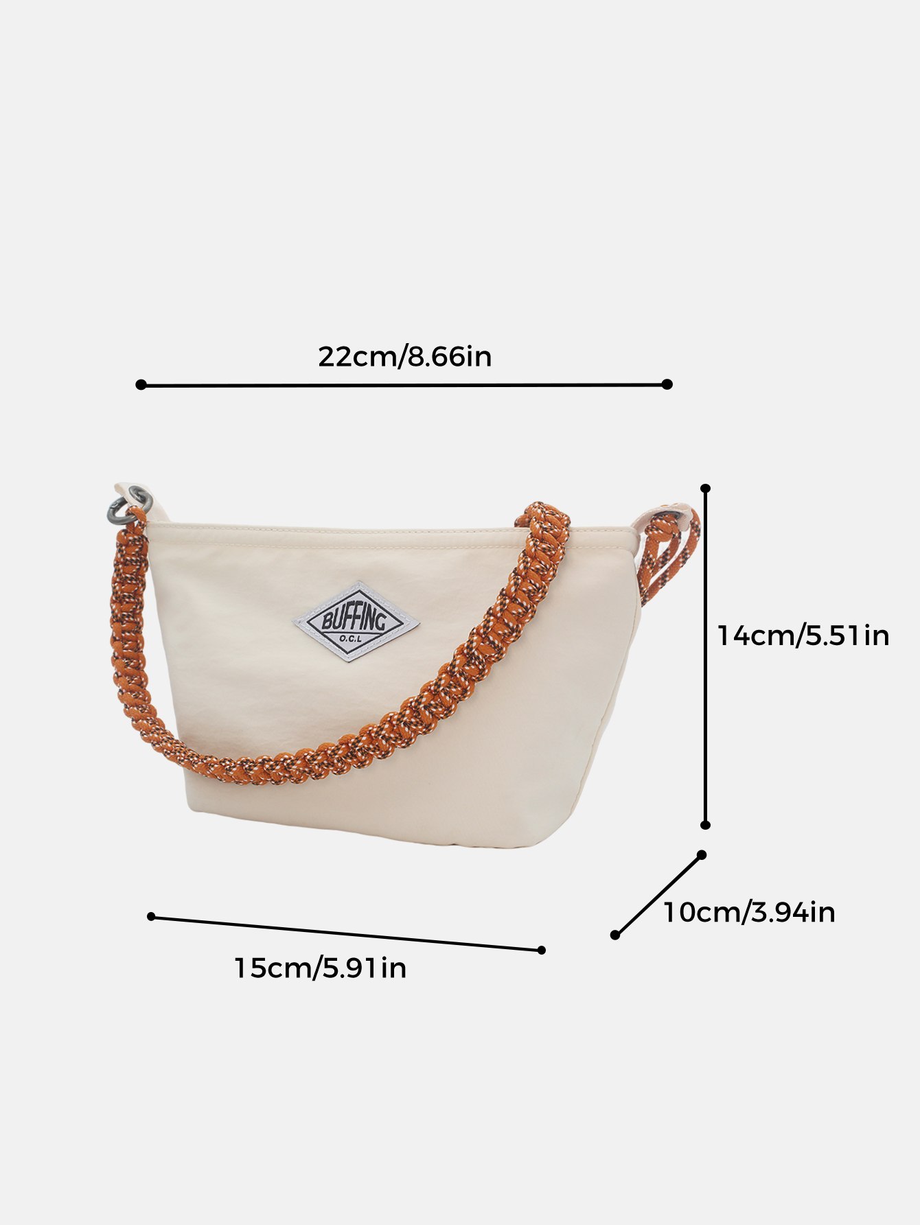 Buffing Off-White Small Crossb - Japanese Outdoor Camping Brand 评论和价格