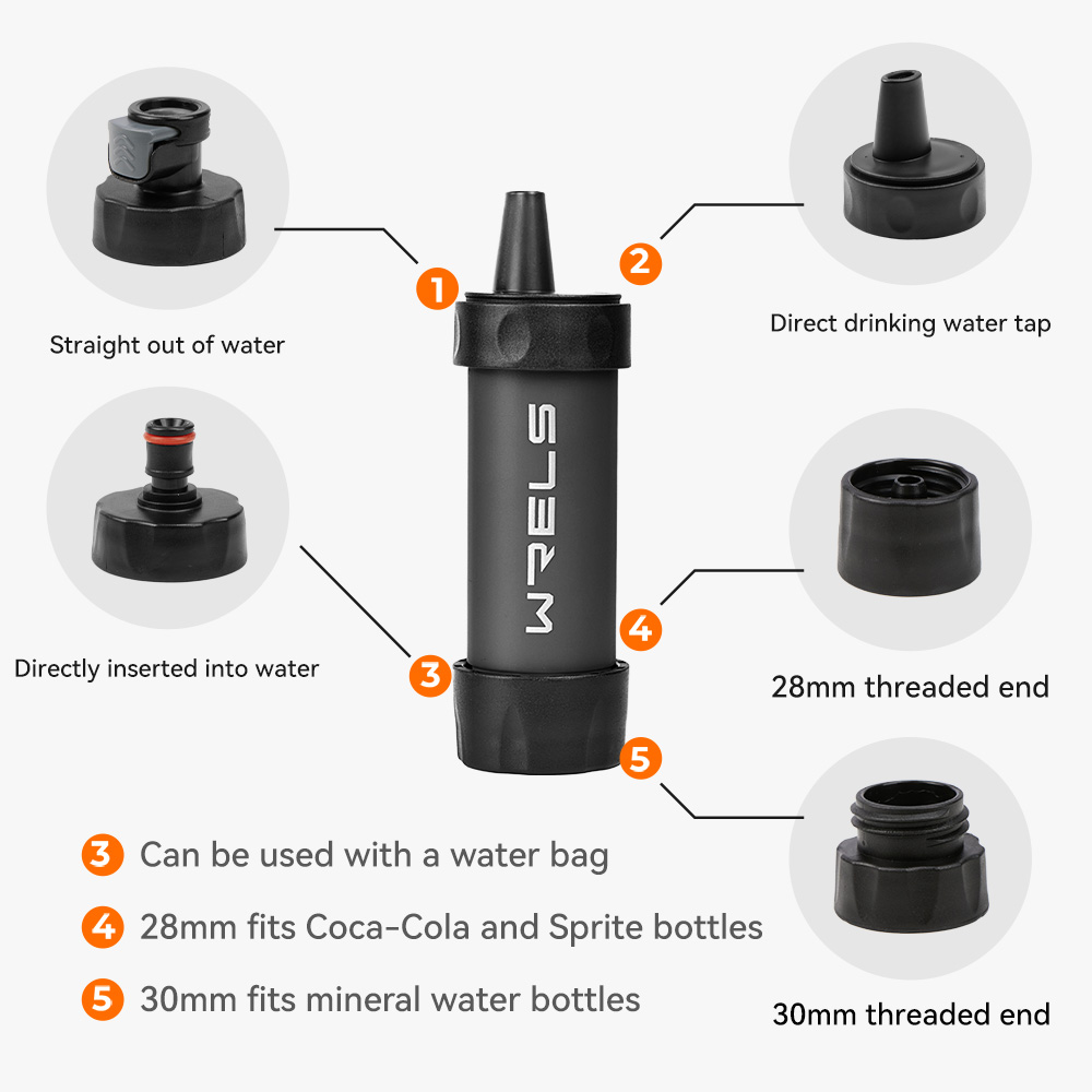 WERLS Hiking Personal Mini Wat - Outdoor Camping Water Filter 评论和价格