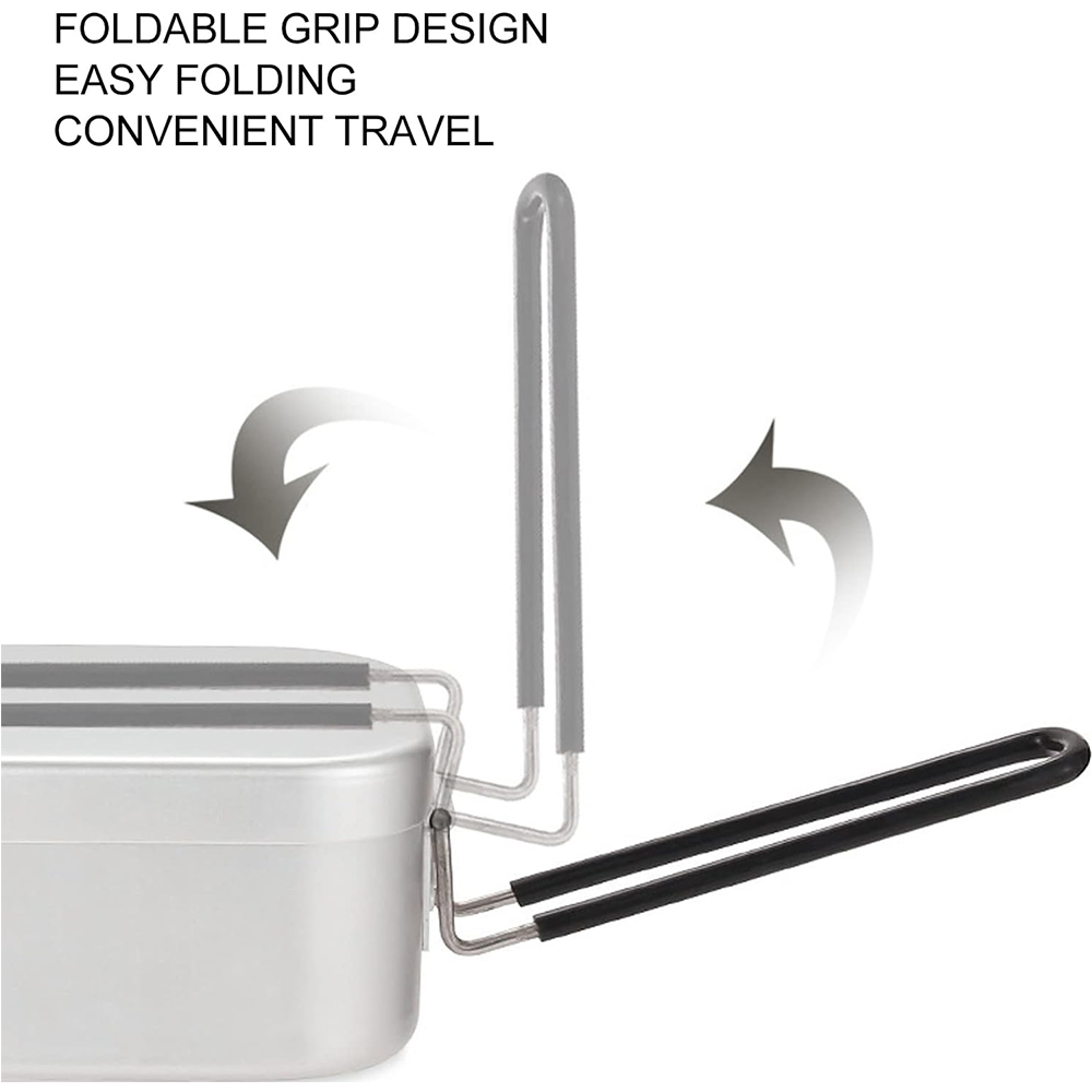800ML Aluminum Lunch Boxes Out - Camp Utensil Set 评论和价格