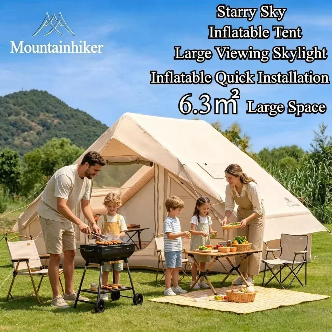 MOUNTAINHIKER Extra Large Infl - Outdoor Camping Inflatable Tent 评论和价格