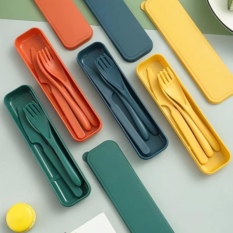 Wheat Straw Cutlery Set Knife  - Camp Utensil Set 评论和价格