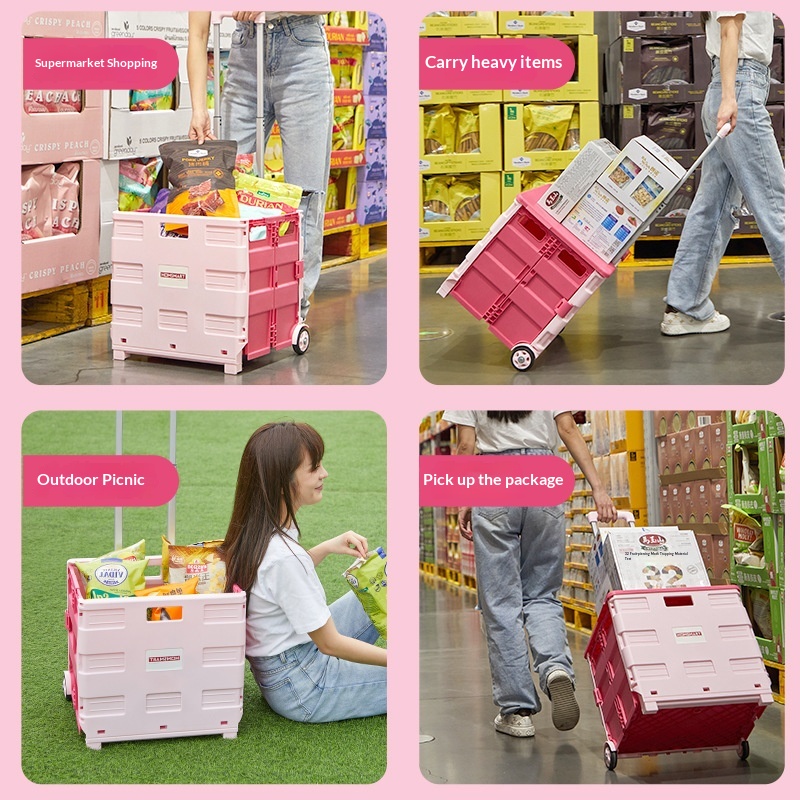 Portable Foldable Shopping Tro - Outdoor Camping Trolley 评论和价格