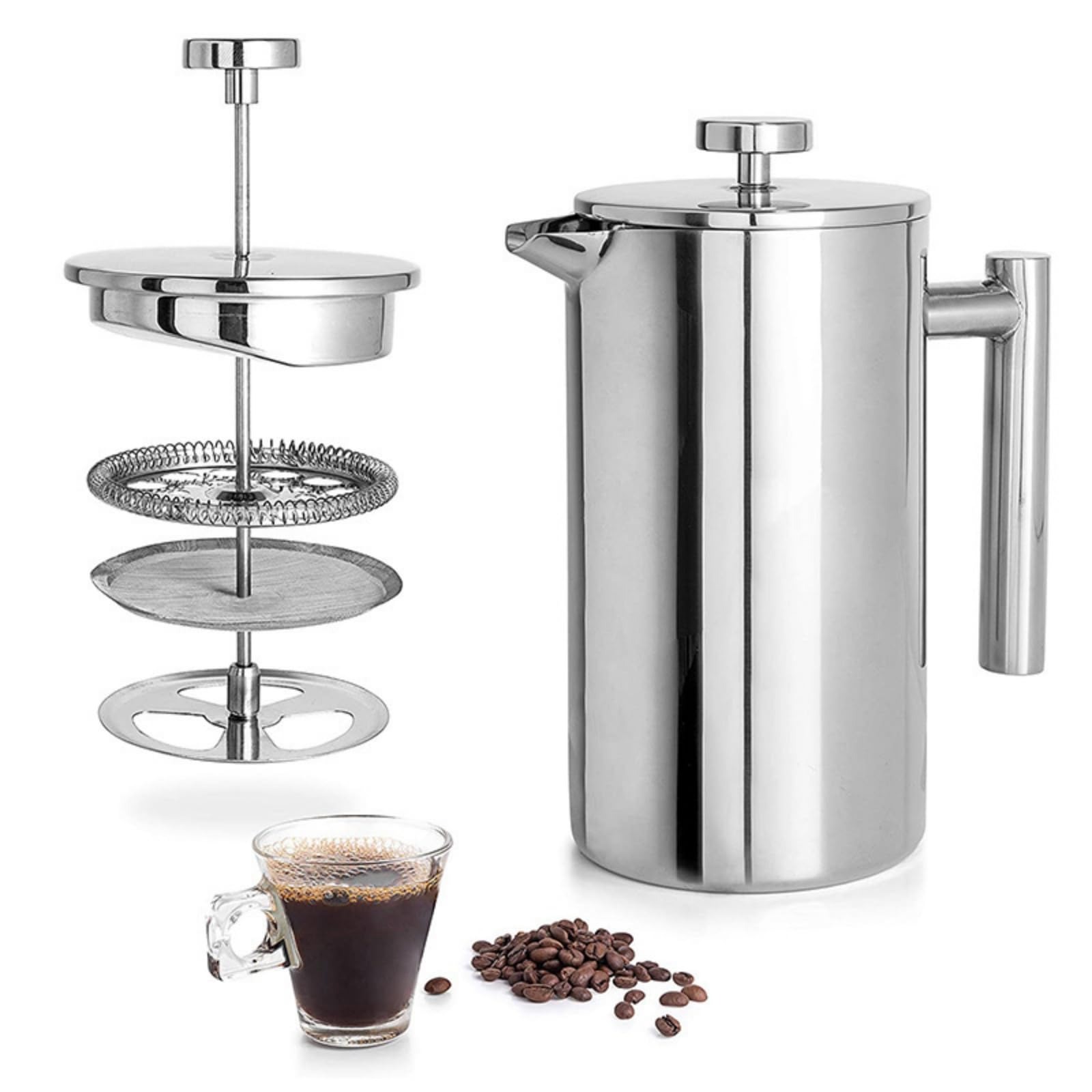 Portable French Press Stainles - Camp Percolator Coffee 评论和价格