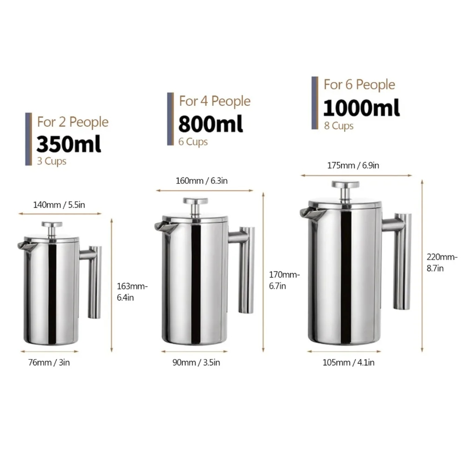Portable French Press Stainles - Camp Percolator Coffee 评论和价格
