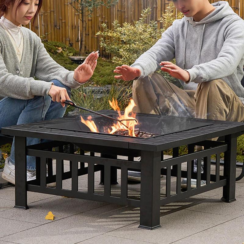 Camping Firewood Stove Square  - Outdoor Camping Stove Wood 评论和价格