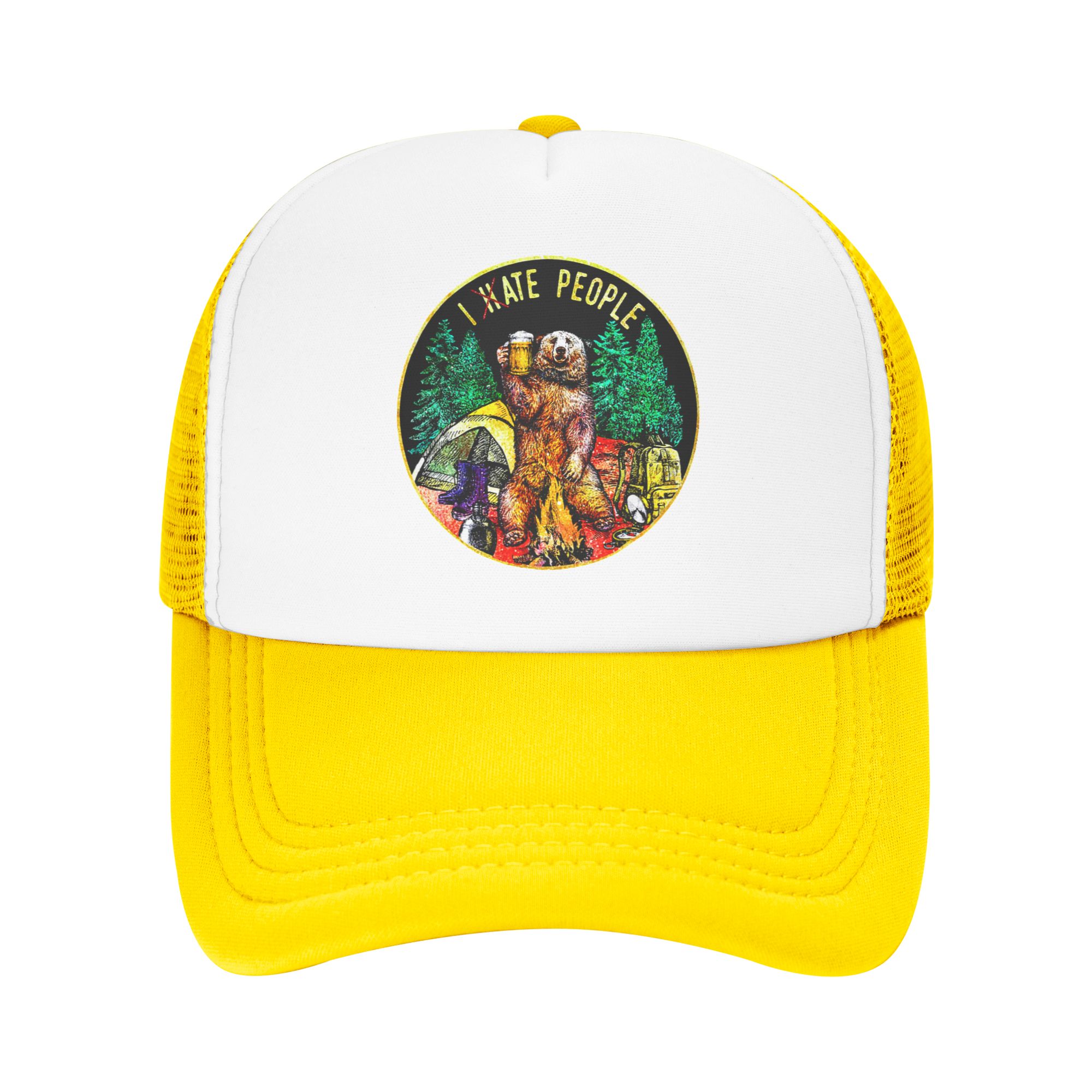 I Hate People Bear Camping Bas - Outdoor Camping Hat 评论和价格