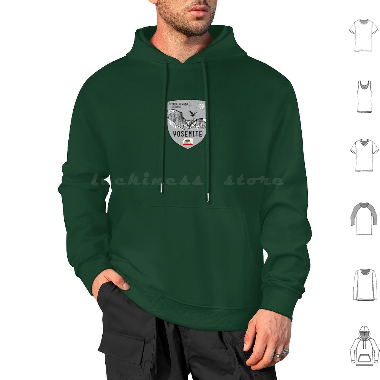 Yosemite California Emblem Hoo - Outdoor Camping Yosemite 评论和价格