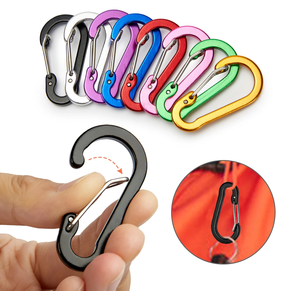 12PCS Carabiner Clip Set Touri - Camp Utensil Set 评论和价格