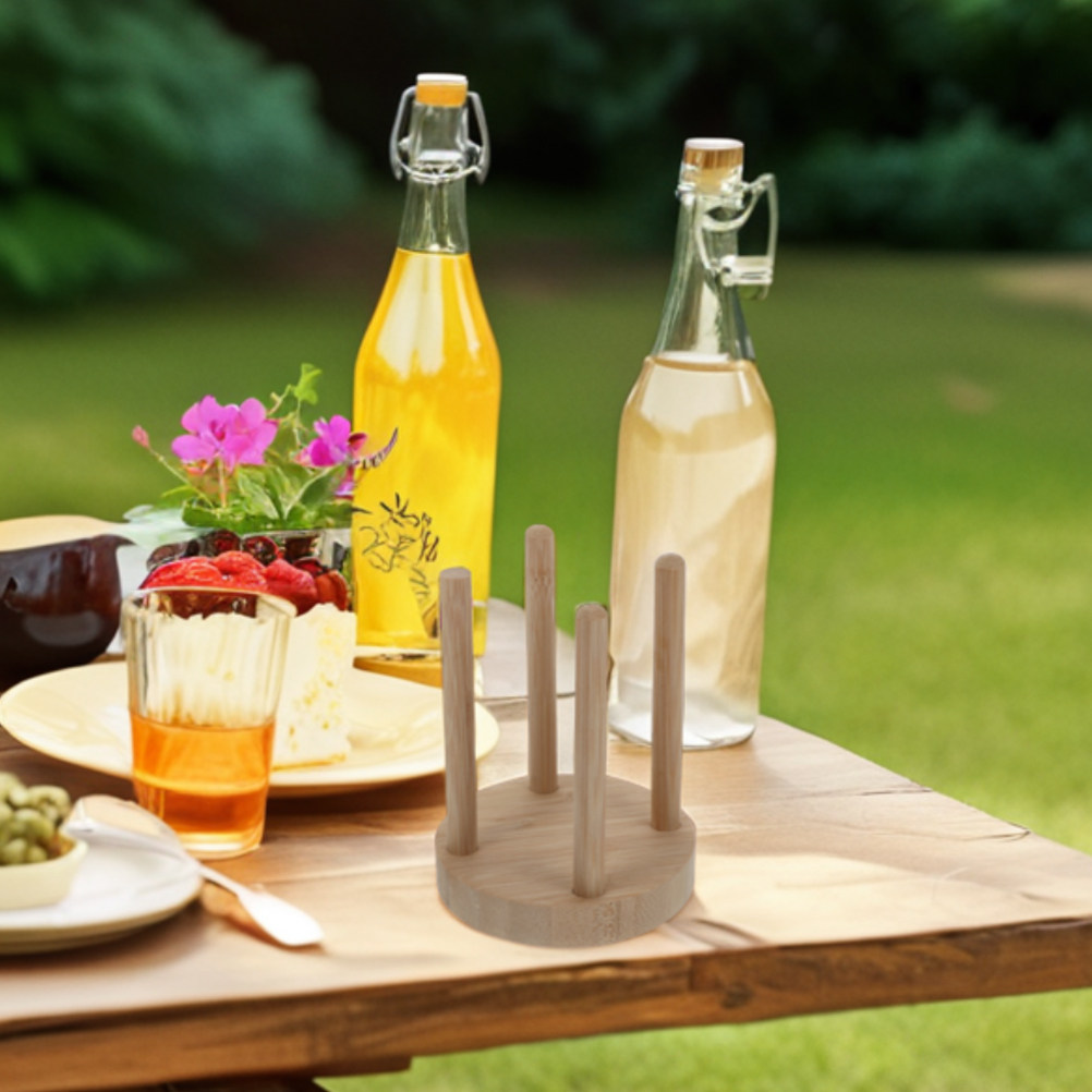 Compact Wooden Cup Holder for  - Outdoor Camping Activities 评论和价格
