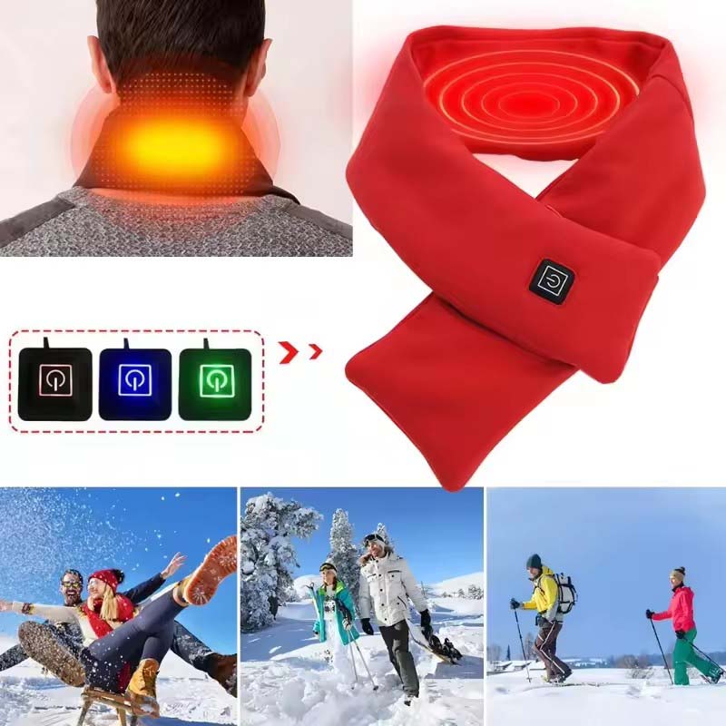 USB Women Men Heating Scarf Te - Outdoor Camping In Winter 评论和价格