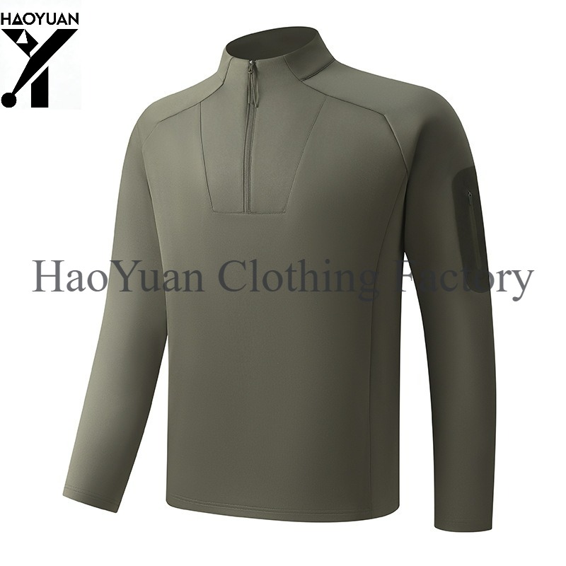 Men's Half Zip Long Sleeved Sh - Outdoor Camping In Winter 评论和价格