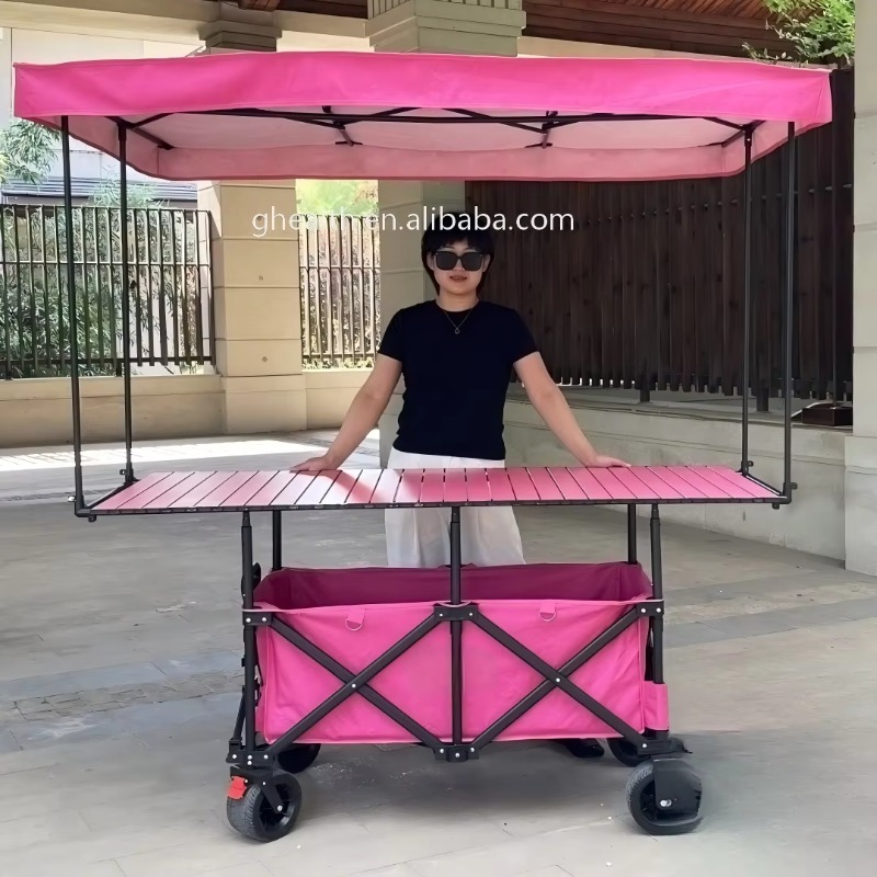 Stall Folding Steel Table Trol - Outdoor Camping Trolley 评论和价格