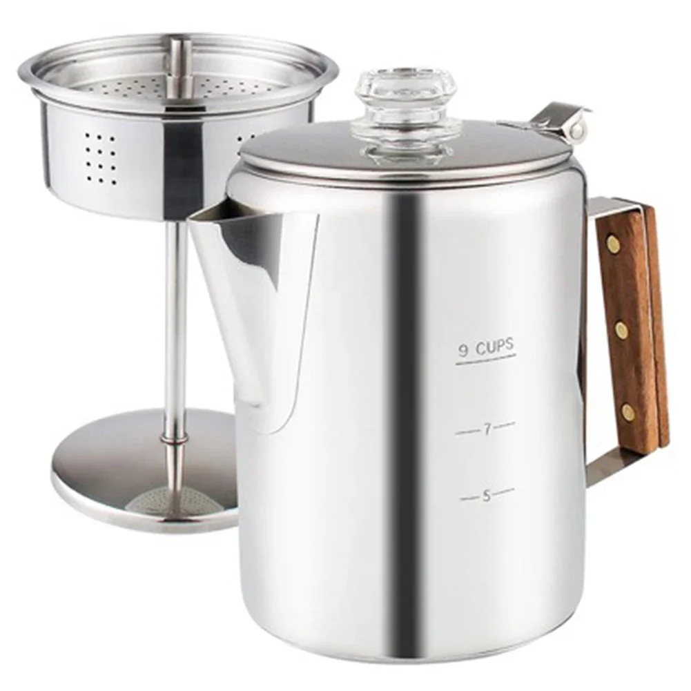 9 Cup Coffee Maker Camping Cof - Camp Percolator Coffee 评论和价格
