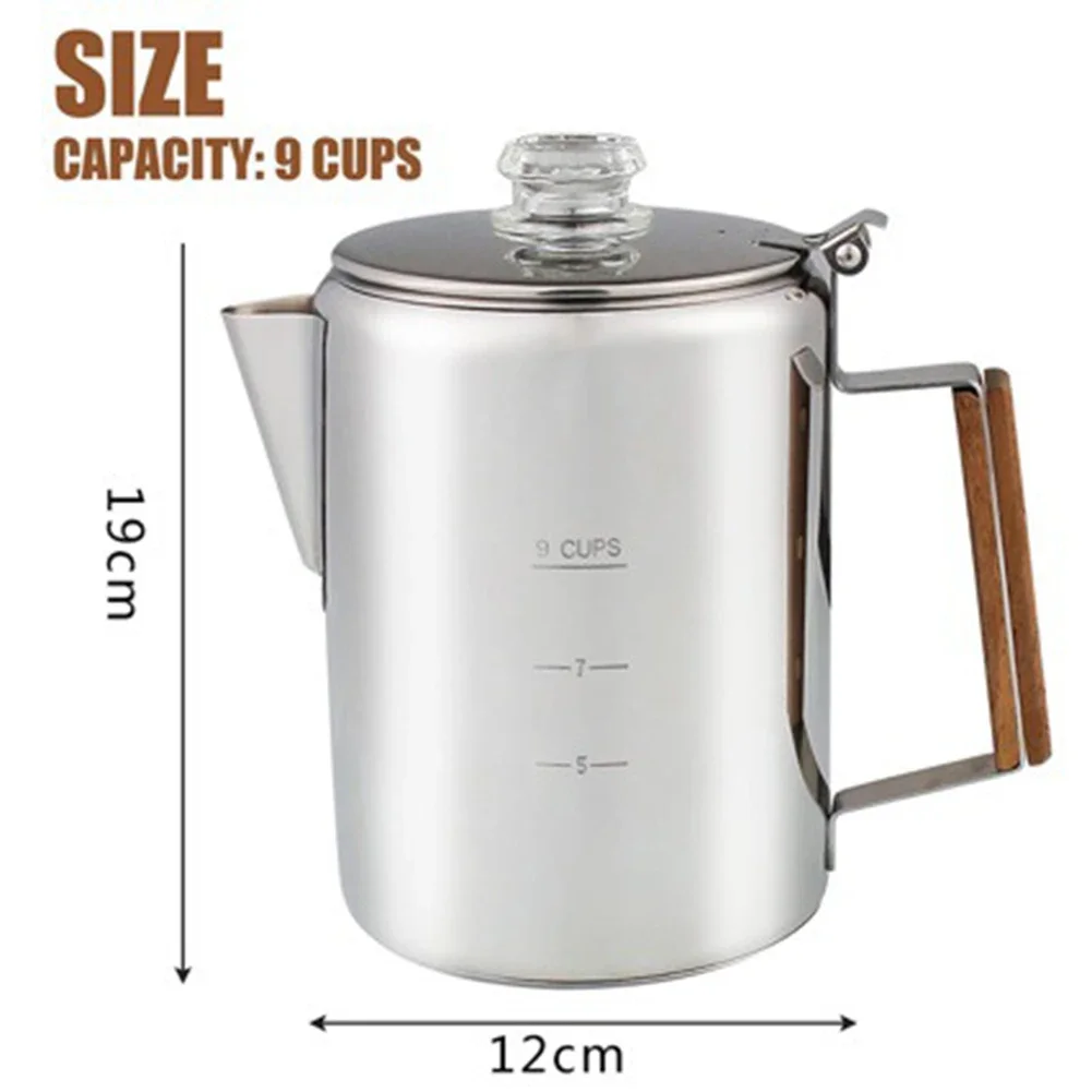 9 Cup Coffee Maker Camping Cof - Camp Percolator Coffee 评论和价格