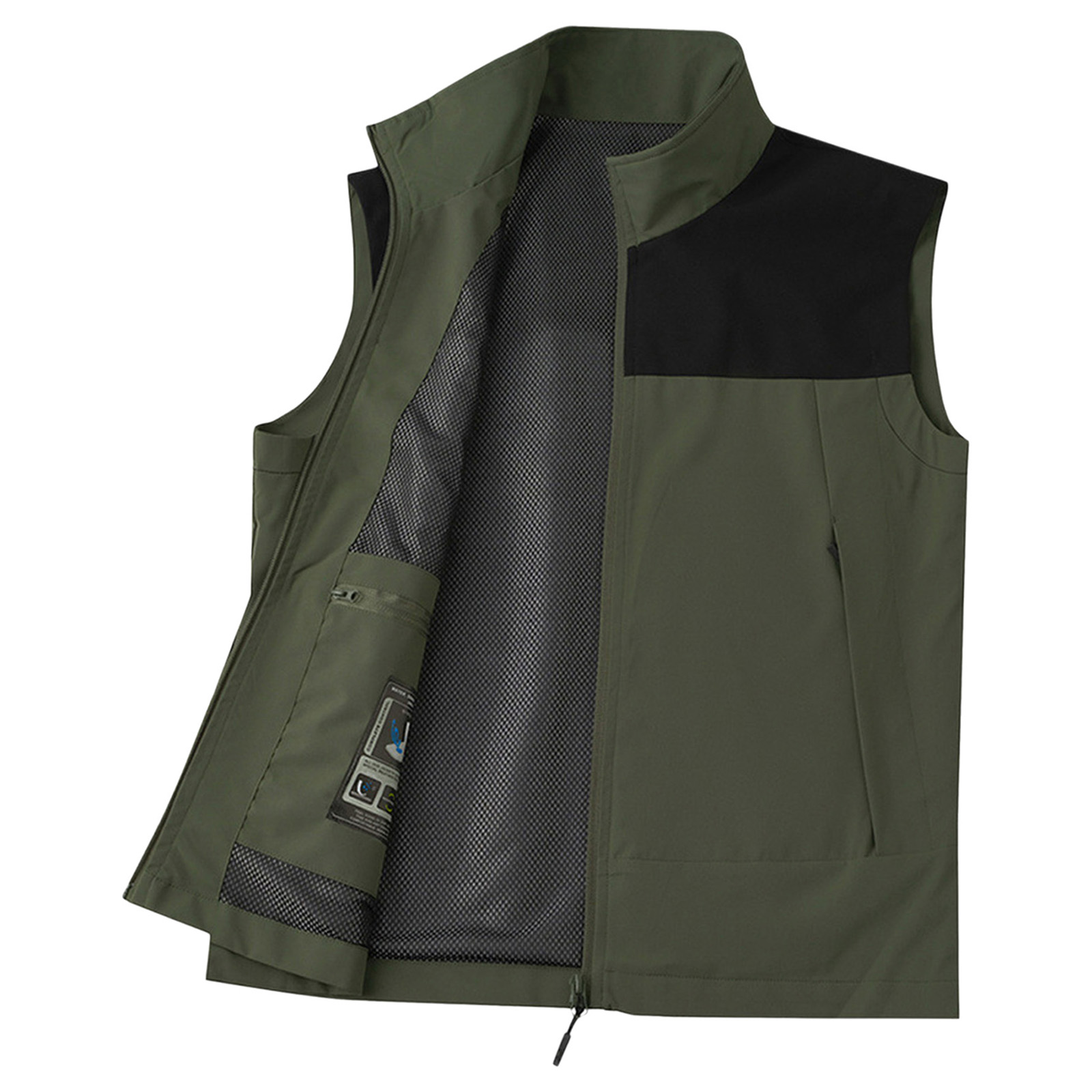 #M-5XL Men Golf Vest Stand Col - Outdoor Camping In Winter 评论和价格
