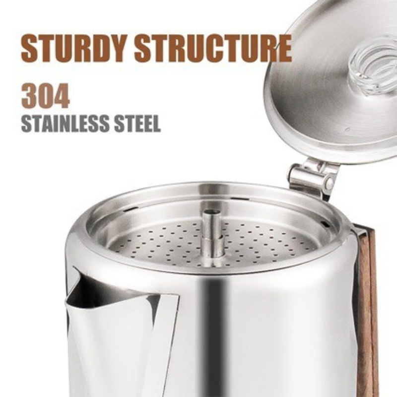 6-Cup 9-Cup 12-Cup Stainless S - Camp Percolator Coffee 评论和价格