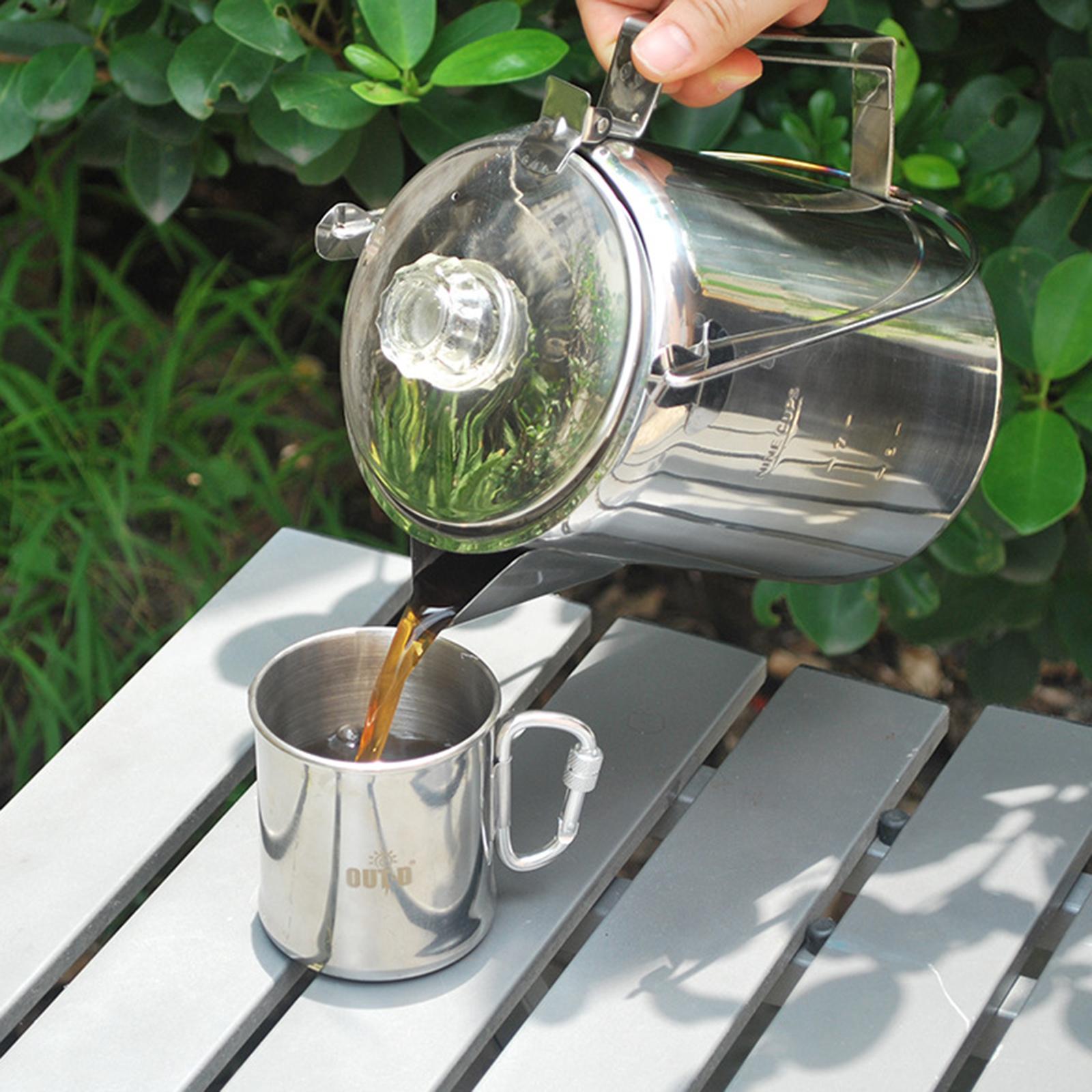 Outdoor Stainless Steel Campin - Camp Percolator Coffee 评论和价格